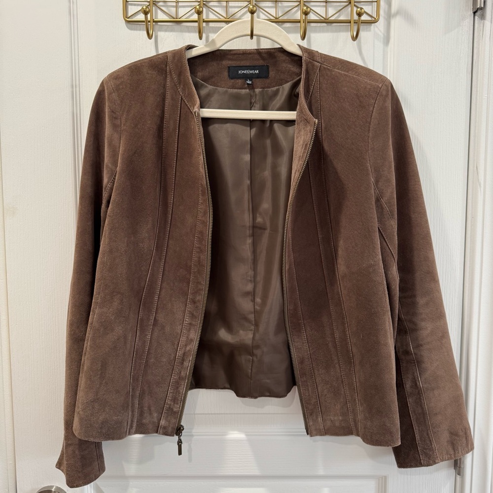 Jones Wear Brown Suede Jacket